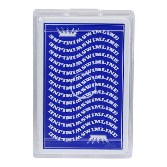 Swim Central Blue Waterproof Swimming Pool Card Deck